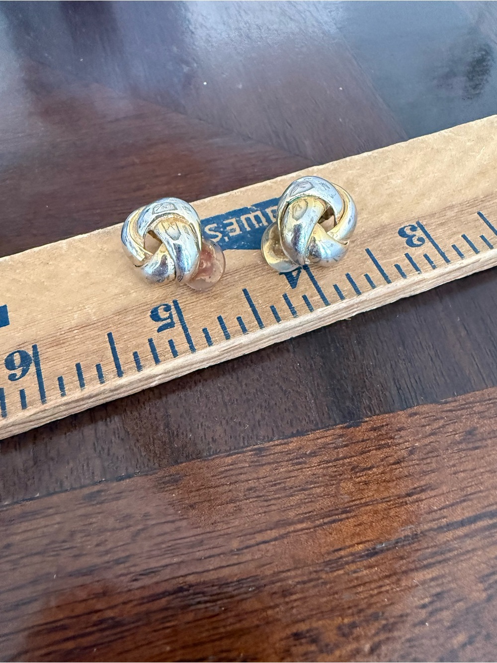 Vintage Gold Silver ClipOn Earrings